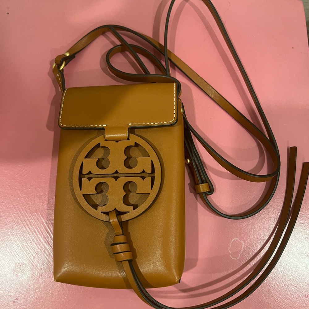 Tory Burch Phone Brown Leather Crossbody Bag
Like New